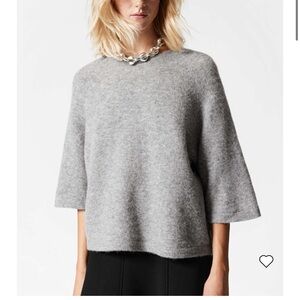 & Other Stories Alpaca-blend knitted top